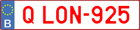 Trailer License Plate